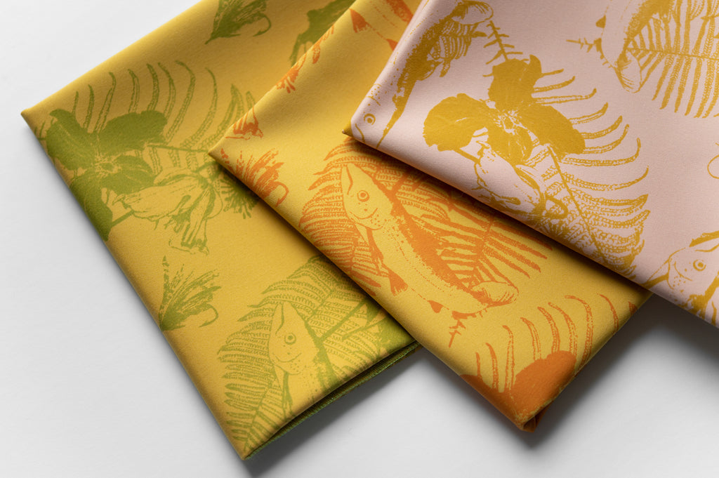 Furoshiki rose et jaune – 3 en 1